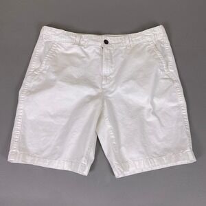 Urban Pipeline Shorts Men's 42W White Flat‎ Front Classic Length Cotton Twill *